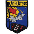 Military Patch 80FS RFA 21-2 HEAD HUNTERS patch [2 types] [Full color] [OCP] [With hook] [Letter Pack Plus compatible] [Letter Pack Light compatible]