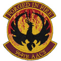 Military Patch 964th AACS FORGED IN FIRE patch [2 types] [Full color] [OCP] [With hook] [Letter Pack Plus compatible] [Letter Pack Light compatible]