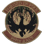 Military Patch（ミリタリーパッチ）964th AACS FORGED IN FIRE パッチ [2種][フルカラー][OCP] [フック付き]【レターパックプラス対応】【レターパックライト対応】