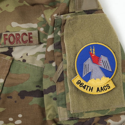 Military Patch 964TH AACS SQ Full Color Patch [With Hook] [Compatible with Letter Pack Plus] [Compatible with Letter Pack Light]