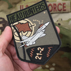 Military Patch（ミリタリーパッチ）80FS RFA 21-2 HEAD HUNTERS パッチ [2種][フルカラー][OCP] [フック付き]【レターパックプラス対応】【レターパックライト対応】
