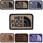 Military Patch HEY FUCK FACE patch [6 colors] [With hook] [Compatible with Letter Pack Plus] [Compatible with Letter Pack Light]