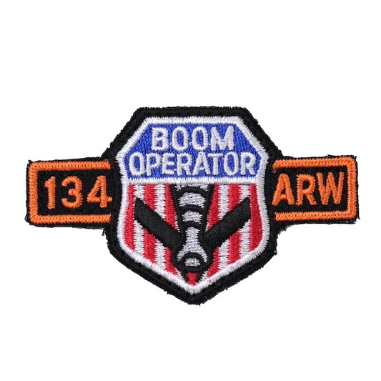Military Patch（ミリタリーパッチ）BOOM OPERATOR ミニパッチ 134 ARW [フック付き]【レターパックプラス対応】【レターパックライト対応】