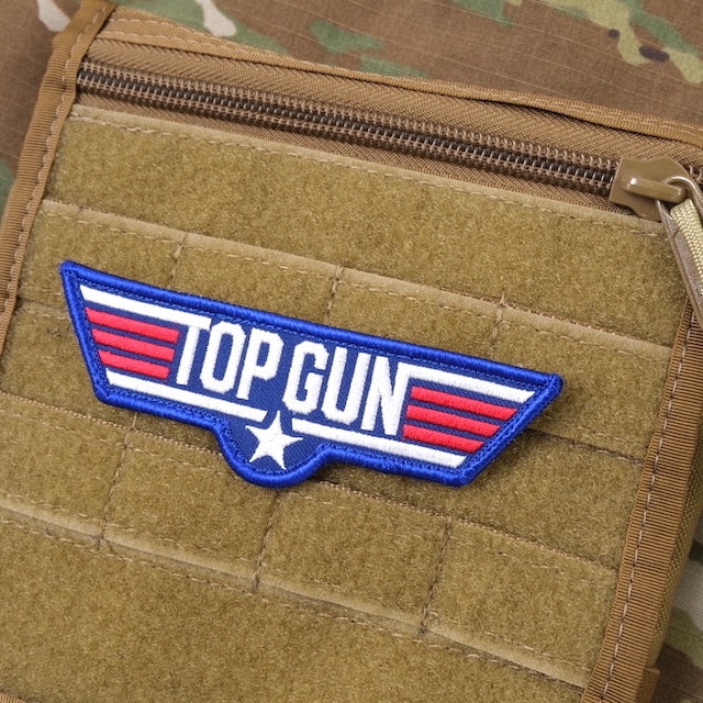 Military Patch（ミリタリーパッチ）TOP GUN フルカラー [フック付き]【レターパックプラス対応】【レターパックライト対応】