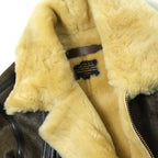MORGAN MEMPHIS BELLE（モーガン メンフィスベル）Type B-3 2POCKETS TYPE [ANTIQUE BROWN] SHEEP SKIN/羊毛皮(ムートン)