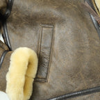 MORGAN MEMPHIS BELLE（モーガン メンフィスベル）Type B-3 2POCKETS TYPE [ANTIQUE BROWN] SHEEP SKIN/羊毛皮(ムートン)