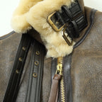MORGAN MEMPHIS BELLE（モーガン メンフィスベル）Type B-3 2POCKETS TYPE [ANTIQUE BROWN] SHEEP SKIN/羊毛皮(ムートン)