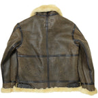 MORGAN MEMPHIS BELLE（モーガン メンフィスベル）Type B-3 2POCKETS TYPE [ANTIQUE BROWN] SHEEP SKIN/羊毛皮(ムートン)