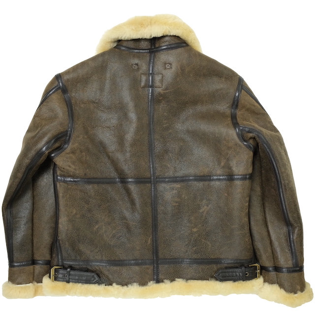 MORGAN MEMPHIS BELLE（モーガン メンフィスベル）Type B-3 2POCKETS TYPE [ANTIQUE BROWN] SHEEP SKIN/羊毛皮(ムートン)