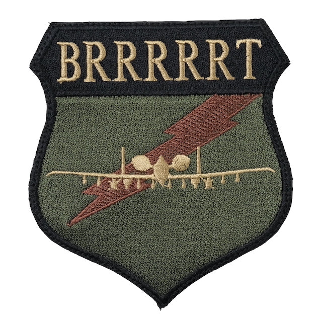 Military Patch（ミリタリーパッチ）BRRRRRT A-10 パッチ OCP [フック付き]【レターパックプラス対応】【レターパックライト対応】