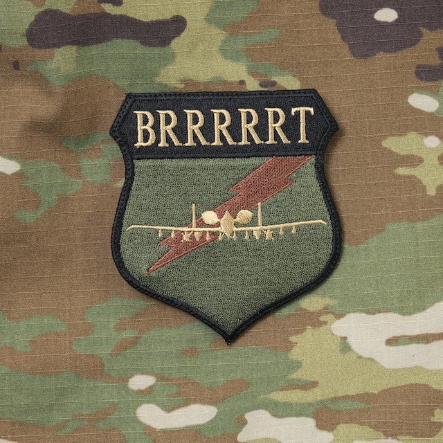 Military Patch（ミリタリーパッチ）BRRRRRT A-10 パッチ OCP [フック付き]【レターパックプラス対応】【レターパックライト対応】