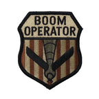 Military Patch（ミリタリーパッチ）BOOM OPERATOR KC-135 [2色][フック付き]【レターパックプラス対応】【レターパックライト対応】