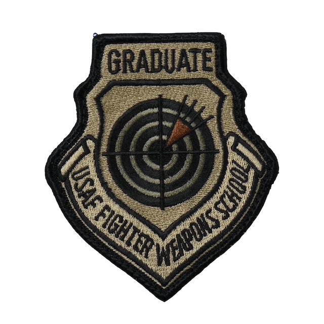 Military Patch（ミリタリーパッチ）GRADUATE USAF FIGHTER WEAPONS SCHOOL パッチ  [3色][フック付き]【レターパックプラス対応】【レターパックライト対応】