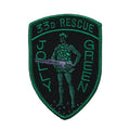 Military Patch（ミリタリーパッチ）33D RESCUE シールド型 NVG 2021 マシンガン サーフィン [2種][フック付き]【レターパックプラス対応】【レターパックライト対応】