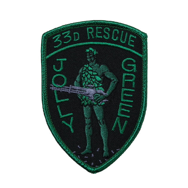 Military Patch（ミリタリーパッチ）33D RESCUE シールド型 NVG 2021 マシンガン サーフィン [2種][フック付き]【レターパックプラス対応】【レターパックライト対応】