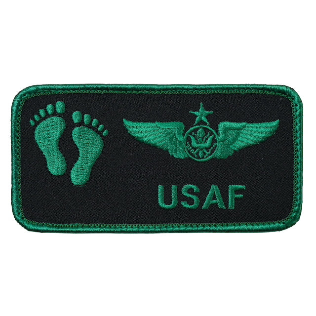 Military Patch（ミリタリーパッチ）USAF ジョリーグリーン ネームタグ NVG 2021 [2種][フック付き]【レターパックプラス対応】【レターパックライト対応】