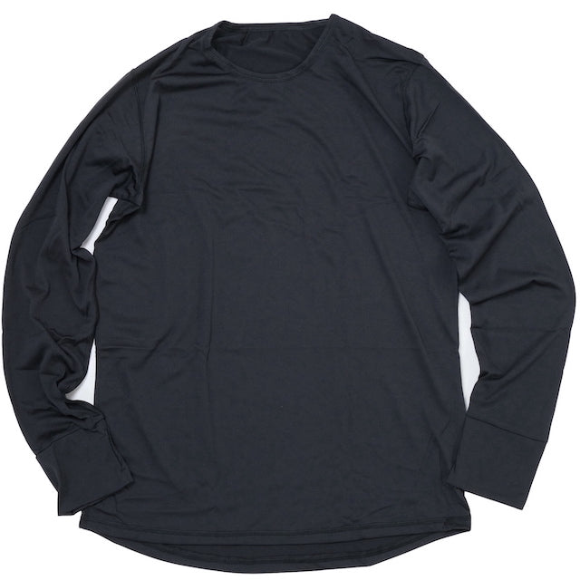 US (US military released product) Underwear top and bottom set BLACK Level 1 SILKWEIGHT UNDERSHIRT &amp; DRAWER [Polartec Power Dry]