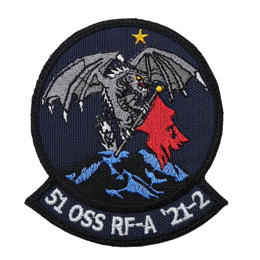 Military Patch（ミリタリーパッチ）51 OSS RF-A 21-2 パッチ [フック付き]【レターパックプラス対応】【レターパックライト対応】