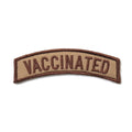 Military Patch（ミリタリーパッチ）VACCINATED タブ デザート [フック付き]【レターパックプラス対応】【レターパックライト対応】