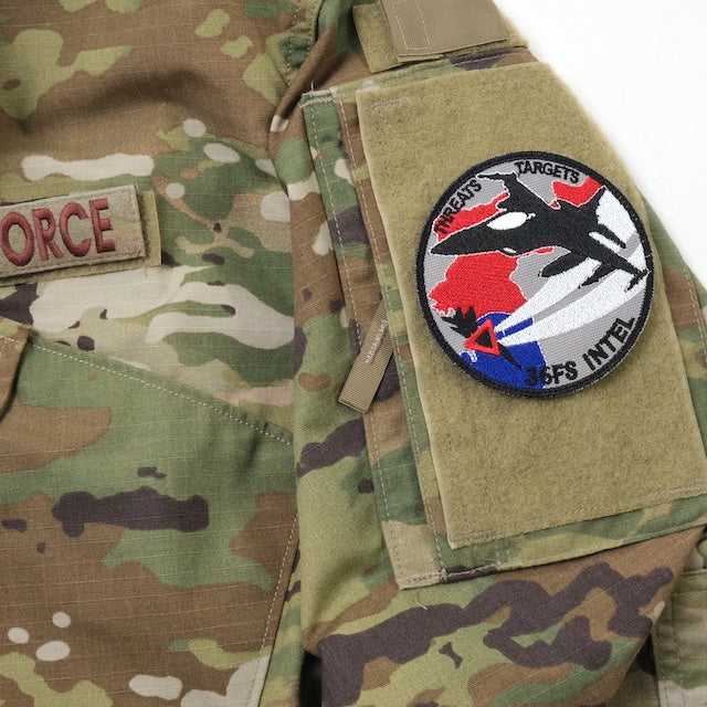 Military Patch（ミリタリーパッチ）36FS INTEL THREATS TARGETS [3種] [フック付き]【レターパックプラス対応】【レターパックライト対応】