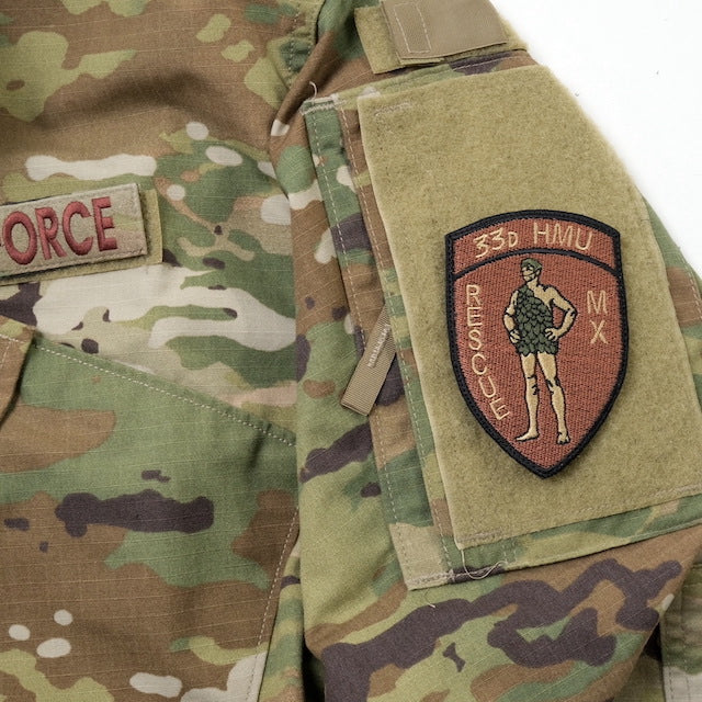 Military Patch（ミリタリーパッチ）33D HMU レスキューパッチ [2種] [フック付き]【レターパックプラス対応】【レターパックライト対応】