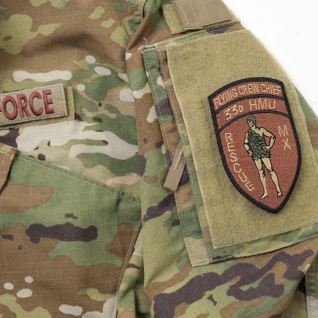 Military Patch（ミリタリーパッチ）33D HMU レスキューパッチ [2種] [フック付き]【レターパックプラス対応】【レターパックライト対応】