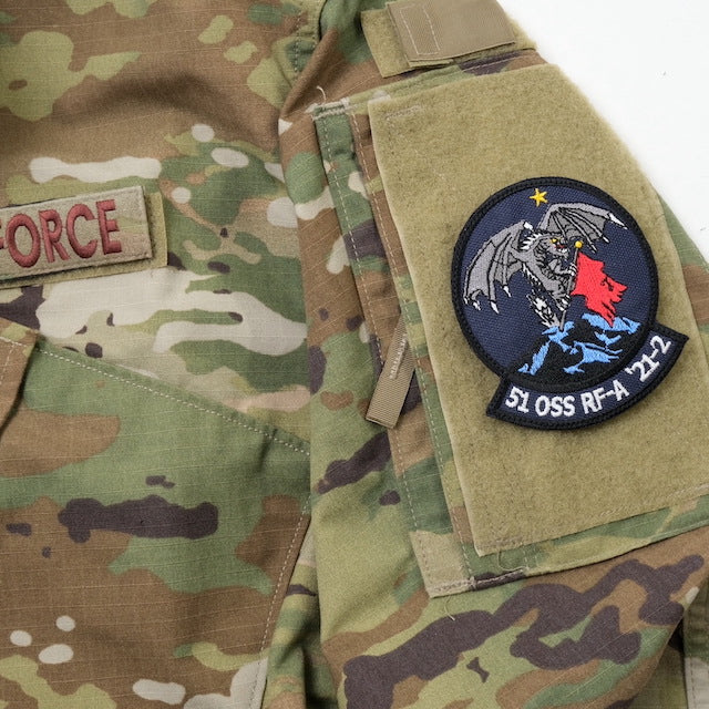 Military Patch（ミリタリーパッチ）51 OSS RF-A 21-2 パッチ [フック付き]【レターパックプラス対応】【レターパックライト対応】