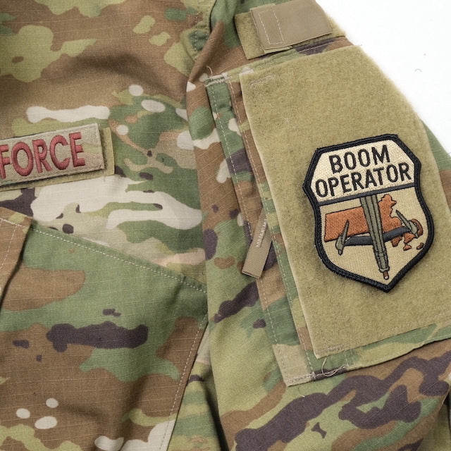 Military Patch（ミリタリーパッチ）BOOM OPERATOR KC-46 [2色][フック付き]【レターパックプラス対応】【レターパックライト対応】