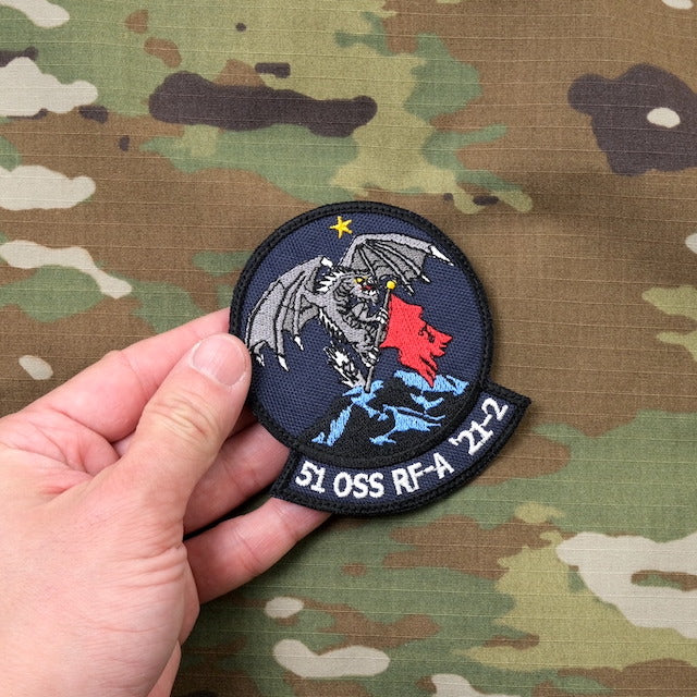 Military Patch（ミリタリーパッチ）51 OSS RF-A 21-2 パッチ [フック付き]【レターパックプラス対応】【レターパックライト対応】