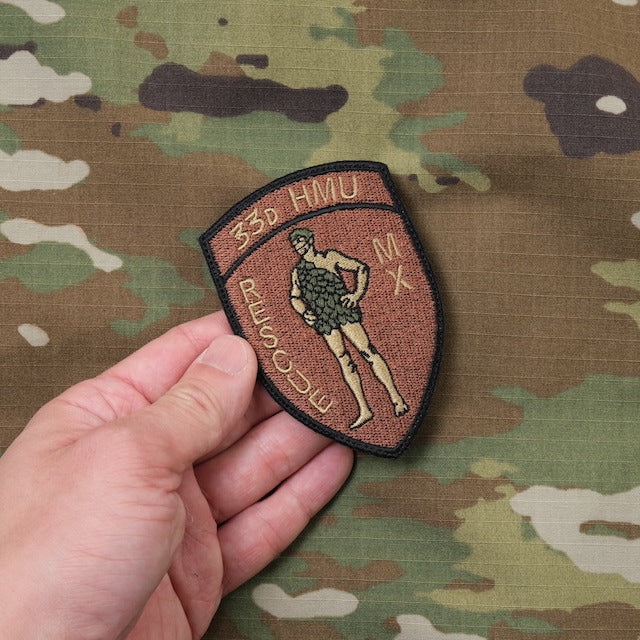Military Patch（ミリタリーパッチ）33D HMU レスキューパッチ [2種] [フック付き]【レターパックプラス対応】【レターパックライト対応】