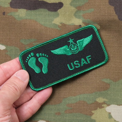 Military Patch（ミリタリーパッチ）USAF ジョリーグリーン ネームタグ NVG 2021 [2種][フック付き]【レターパックプラス対応】【レターパックライト対応】