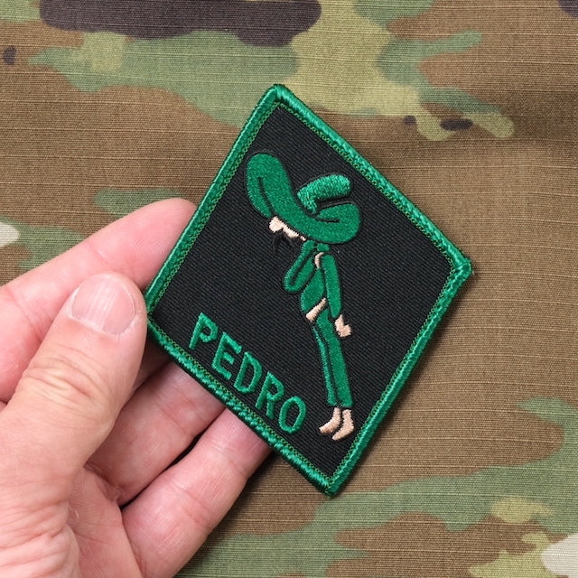 Military Patch（ミリタリーパッチ）PEDRO 33rd ジョリーグリーン 2021 [フック付き]【レターパックプラス対応】【レターパックライト対応】