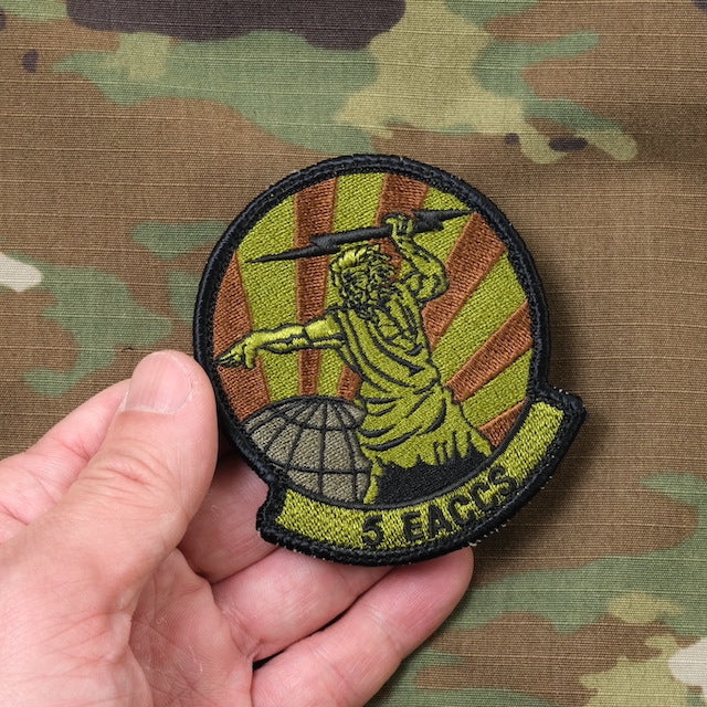 Military Patch（ミリタリーパッチ）5 EACCS OCPカラー [フック付き]【レターパックプラス対応】【レターパックライト対応】
