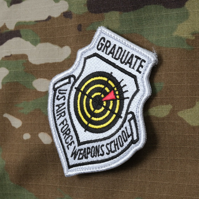 Military Patch（ミリタリーパッチ）GRADUATE USAF FIGHTER WEAPONS SCHOOL パッチ [3色][フック付き]【レターパックプラス対応】【レターパックライト対応】