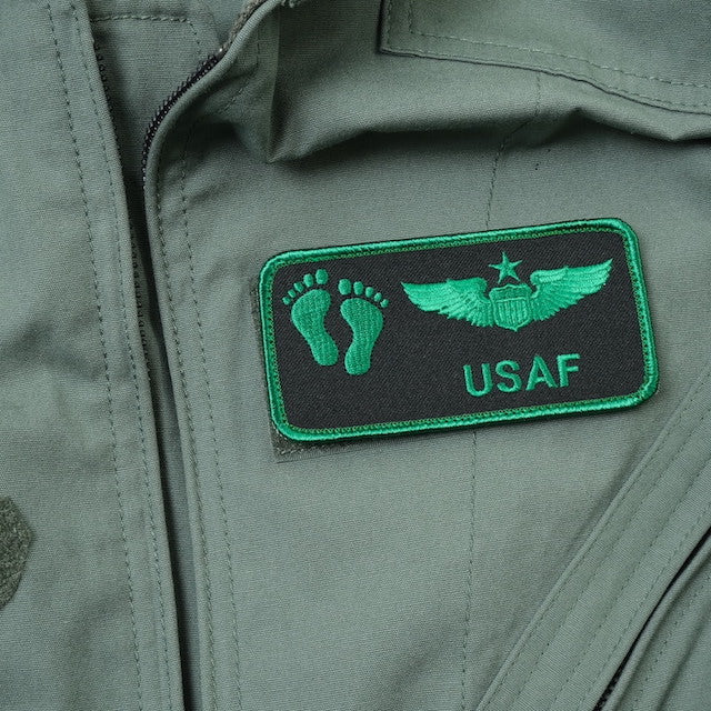 Military Patch（ミリタリーパッチ）USAF ジョリーグリーン ネームタグ NVG 2021 [2種][フック付き]【レターパックプラス対応】【レターパックライト対応】