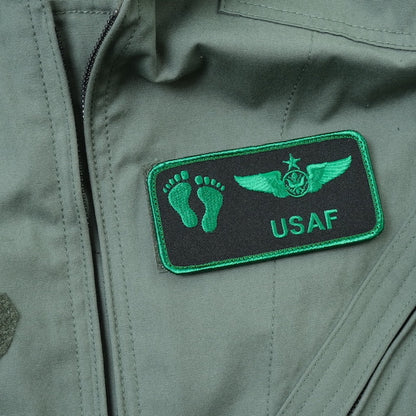 Military Patch（ミリタリーパッチ）USAF ジョリーグリーン ネームタグ NVG 2021 [2種][フック付き]【レターパックプラス対応】【レターパックライト対応】