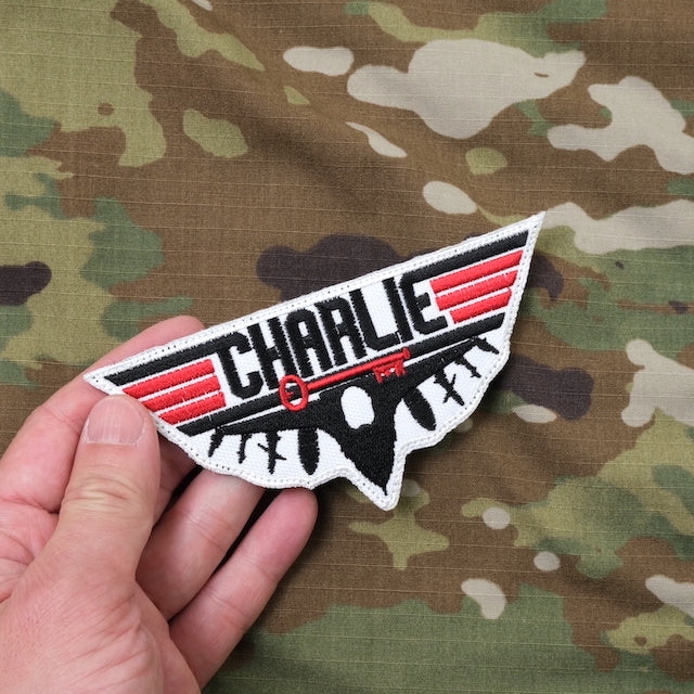 Military Patch CHARLIE patch [with hook] [Compatible with Letter Pack Plus] [Compatible with Letter Pack Light]