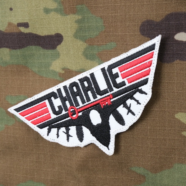 Military Patch CHARLIE patch [with hook] [Compatible with Letter Pack Plus] [Compatible with Letter Pack Light]