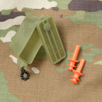 US (U.S. military release product) flange type ear plugs with carrying case [Letter Pack Plus compatible] [Letter Pack Light compatible]