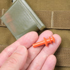 US (U.S. military release product) flange type ear plugs with carrying case [Letter Pack Plus compatible] [Letter Pack Light compatible]