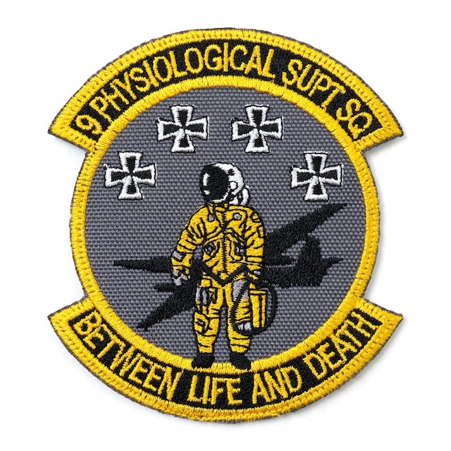 Military Patch（ミリタリーパッチ）9 PHYSIOLOGICAL SUPT SQ パッチ [2色][フック付き]【レターパックプラス対応】【レターパックライト対応】