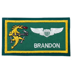Military Patch（ミリタリーパッチ）25FS レザー用 PACAF&ネームタグ セット [フック付き]【レターパックプラス対応】【レターパックライト対応】