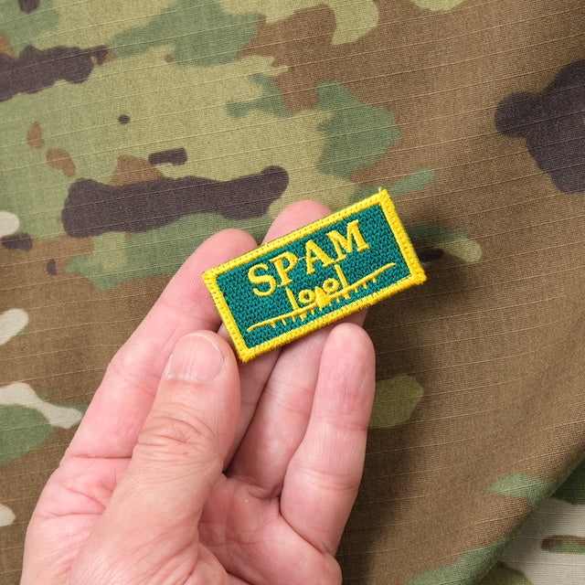 Military Patch（ミリタリーパッチ）25FS SPAM ミニパッチ [フック付き]【レターパックプラス対応】【レターパックライト対応】