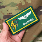 Military Patch（ミリタリーパッチ）25FS レザー用 PACAF&ネームタグ セット [フック付き]【レターパックプラス対応】【レターパックライト対応】