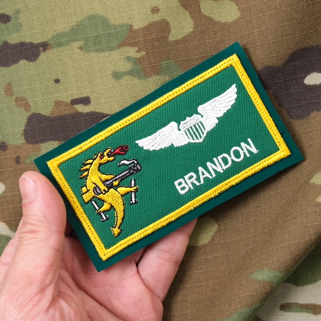 Military Patch（ミリタリーパッチ）25FS レザー用 PACAF&ネームタグ セット [フック付き]【レターパックプラス対応】【レターパックライト対応】
