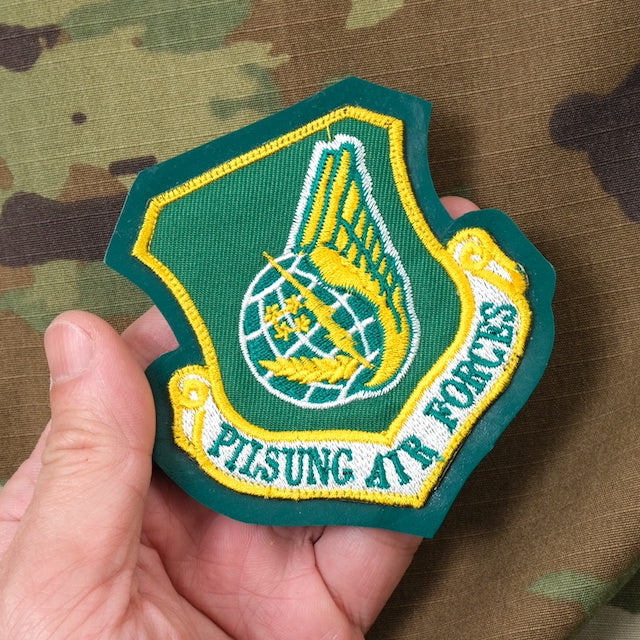 Military Patch（ミリタリーパッチ）25FS レザー用 PACAF&ネームタグ セット [フック付き]【レターパックプラス対応】【レターパックライト対応】