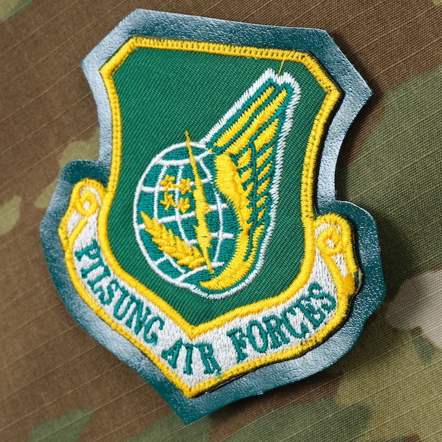Military Patch（ミリタリーパッチ）25FS レザー用 PACAF&ネームタグ セット [フック付き]【レターパックプラス対応】【レターパックライト対応】