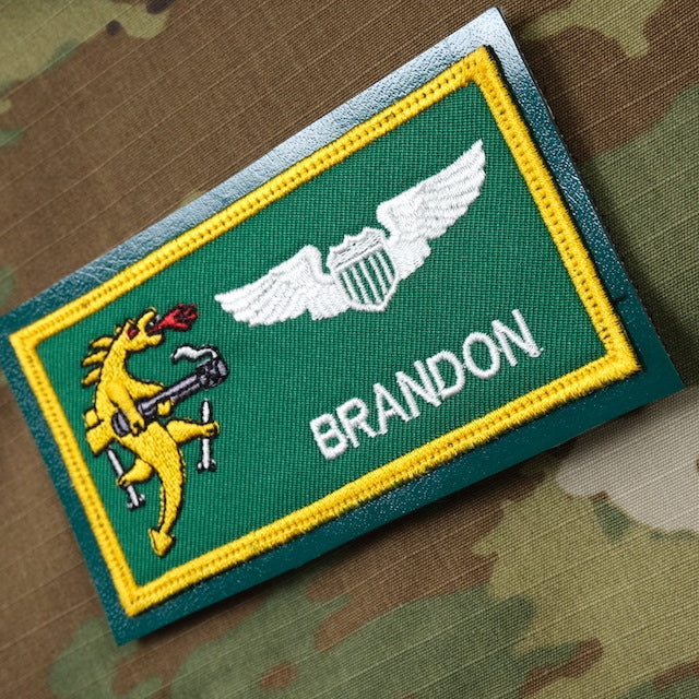 Military Patch（ミリタリーパッチ）25FS レザー用 PACAF&ネームタグ セット [フック付き]【レターパックプラス対応】【レターパックライト対応】