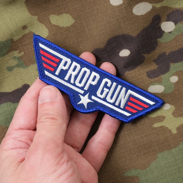 Military Patch（ミリタリーパッチ）PROP GUN フルカラー [フック付き]【レターパックプラス対応】【レターパックライト対応】