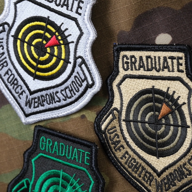Military Patch GRADUATE USAF FIGHTER WEAPONS SCHOOL patch [3 colors] [With hook] [Letter Pack Plus compatible] [Letter Pack Light compatible]
